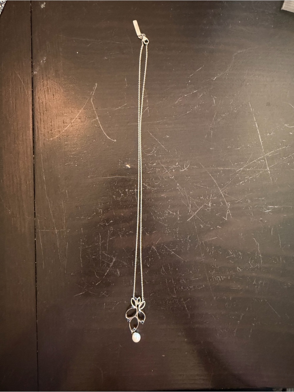 Vantel Pearls Hostess Exclusive White Pearl Blue Pendant Necklace 18” - Picture 3 of 6